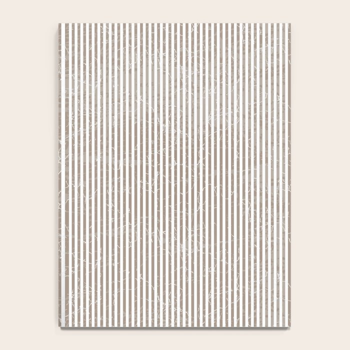 Cocoa Brown Tan Pinstripes Notebook Gallery Image 4