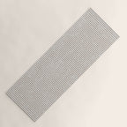 Cocoa Brown Tan Pinstripes Yoga Mat Gallery Image 1
