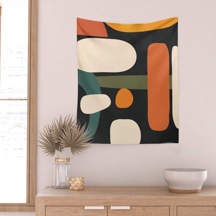 Abstract shapes in the skies 2 Wall Tapestry Gallery Image 2