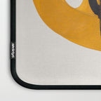 Funky Strange Mid Century Modern Minimalist Art Yellow Black Abstract Pattern by Ejaaz Haniff Laptop Sleeve Gallery Image 3