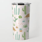 Armadillos in the Desert - Watercolor Travel Mug Gallery Image 1