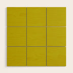 CHARTREUSE Yellowish Green solid color Wood Wall Art Gallery Image 1
