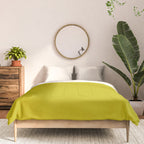 CHARTREUSE Yellowish Green solid color Comforter Gallery Image 3