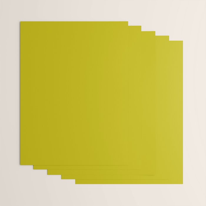 CHARTREUSE Yellowish Green solid color Wrapping Paper Gallery Image 3