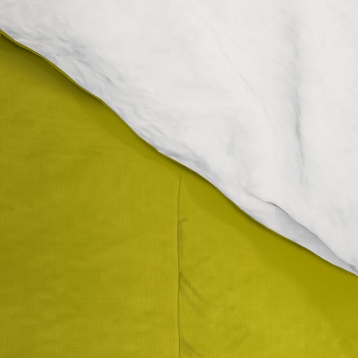 CHARTREUSE Yellowish Green solid color Comforter Gallery Image 4