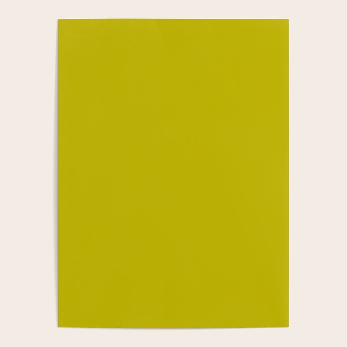 CHARTREUSE Yellowish Green solid color Poster Gallery Image 4