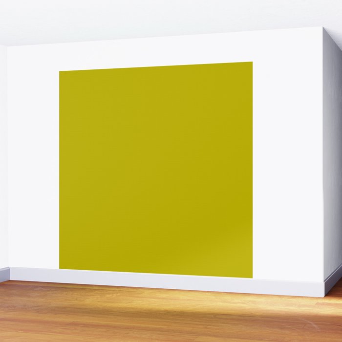 CHARTREUSE Yellowish Green solid color Wall Mural Gallery Image 2