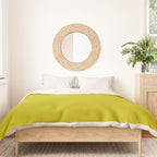 CHARTREUSE Yellowish Green solid color Duvet Cover Gallery Image 3