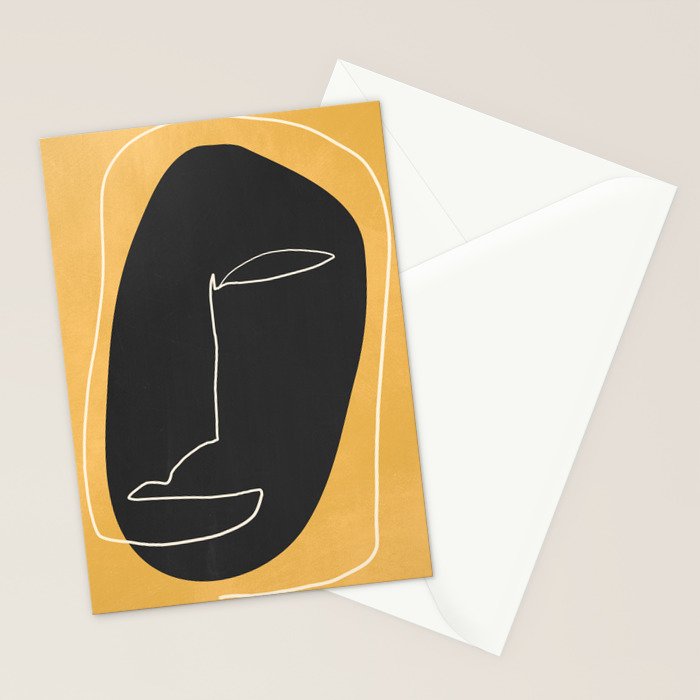 Abstract Face 10 Stationery Card Gallery Image 2