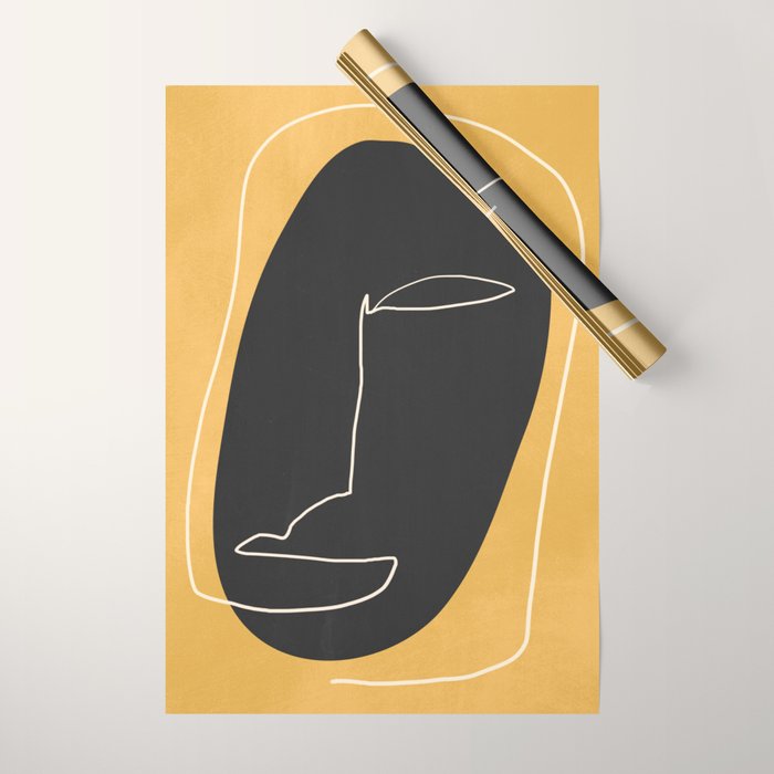 Abstract Face 10 Wrapping Paper Gallery Image 1