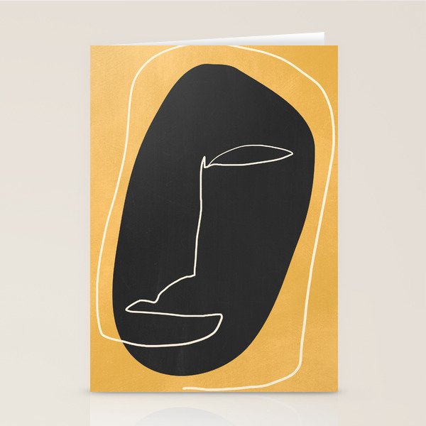 Abstract Face 10 Stationery Card Gallery Image 1