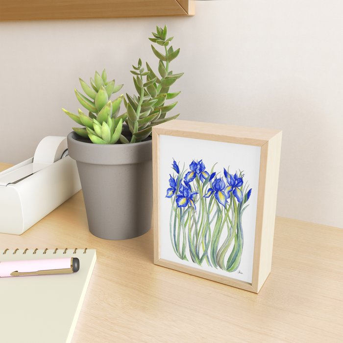 Blue Iris, Illustration Mini Art Print Gallery Image 2