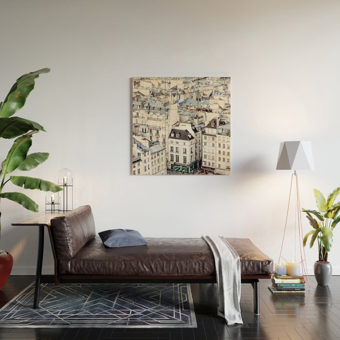 Paris Rooftops #1 Wood Wall Art Gallery Image 2