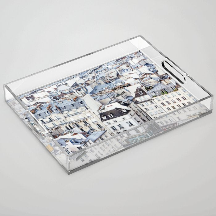 Paris Rooftops #1 Acrylic Tray Gallery Image 1