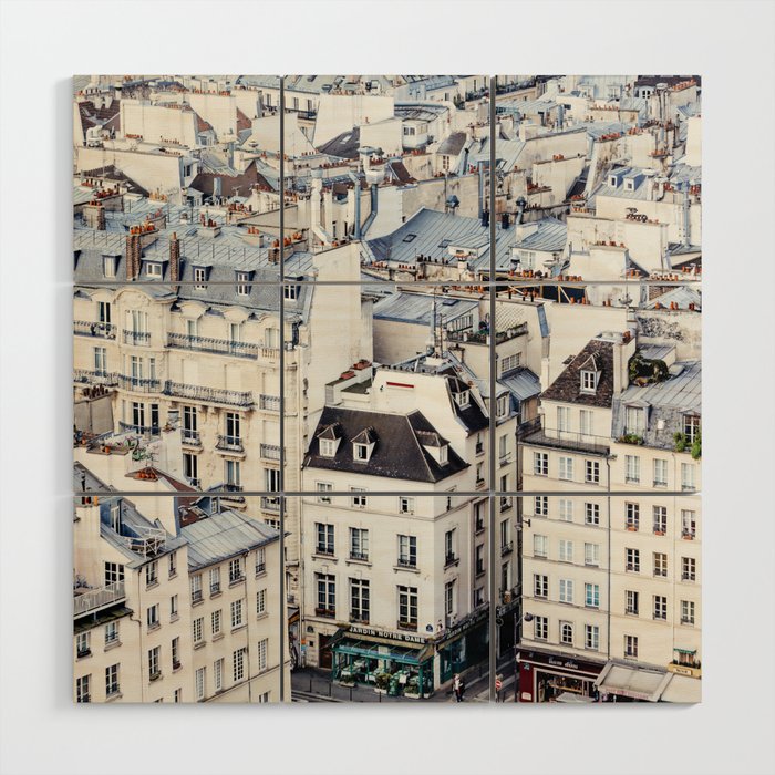 Paris Rooftops #1 Wood Wall Art Gallery Image 1