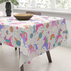 Space Unicorn - Neon Rainbow Tablecloth Gallery Image 3