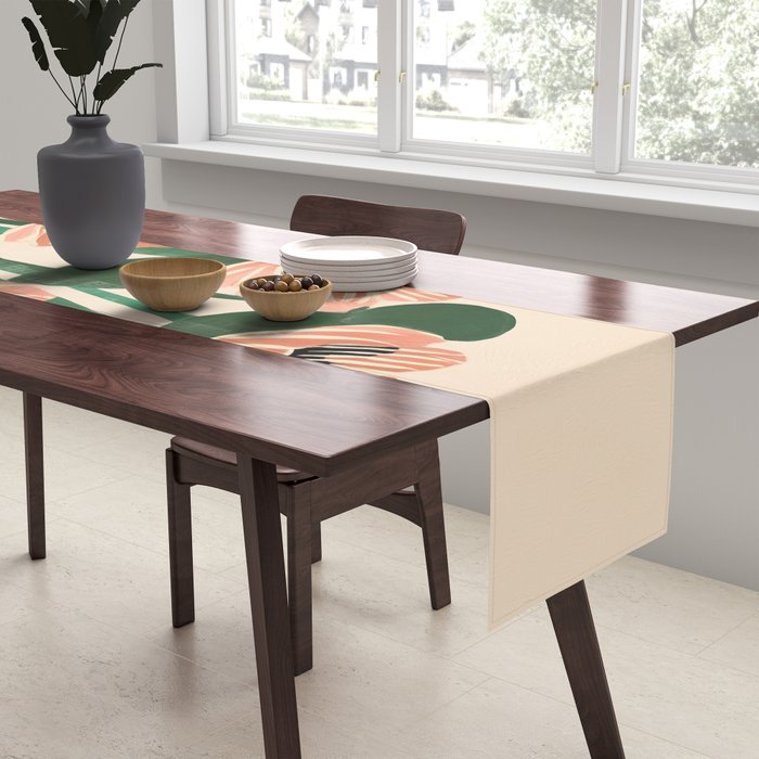 Modern Wild Poppies Table Runner Gallery Image 2