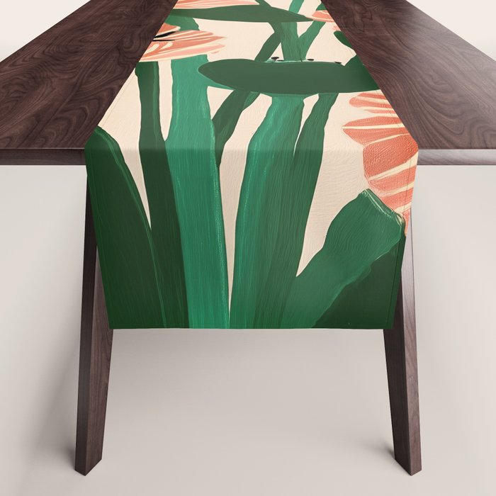 Modern Wild Poppies Table Runner Gallery Image 1