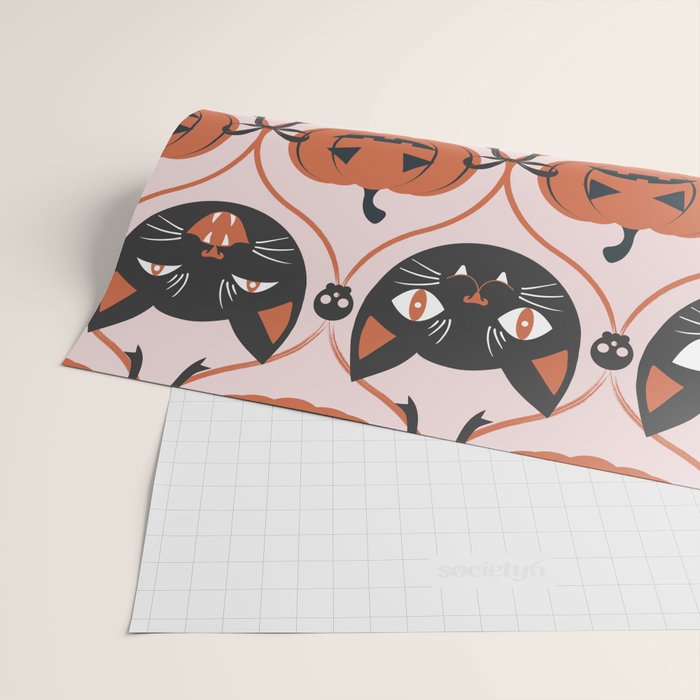 Enchanted Vintage Halloween Wrapping Paper Gallery Image 2