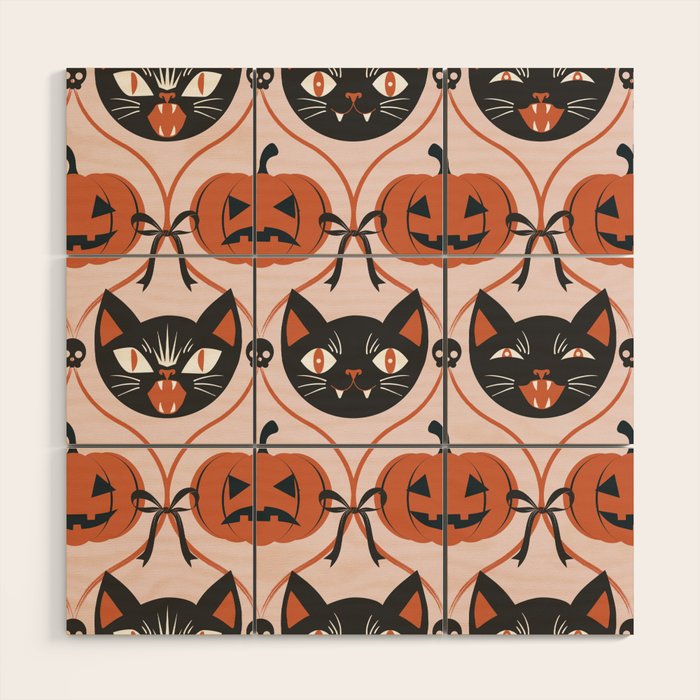 Enchanted Vintage Halloween Wood Wall Art Gallery Image 1