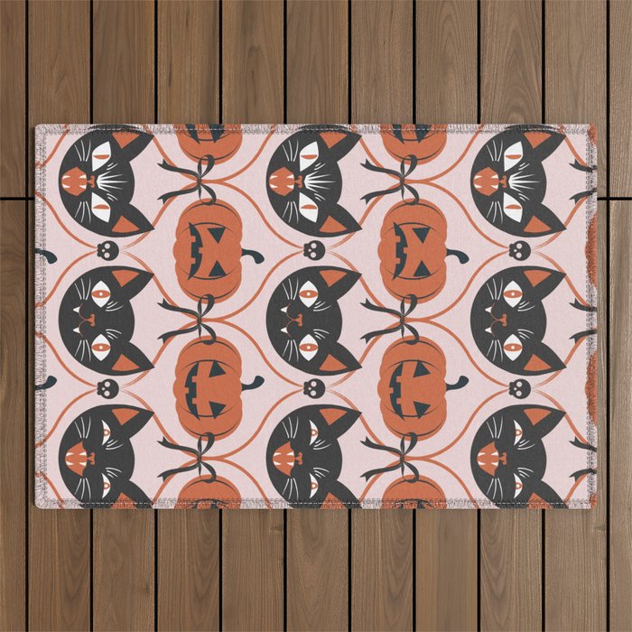 Enchanted Vintage Halloween Outdoor Rug Gallery Image 1