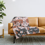Enchanted Vintage Halloween Throw Blanket Gallery Image 1