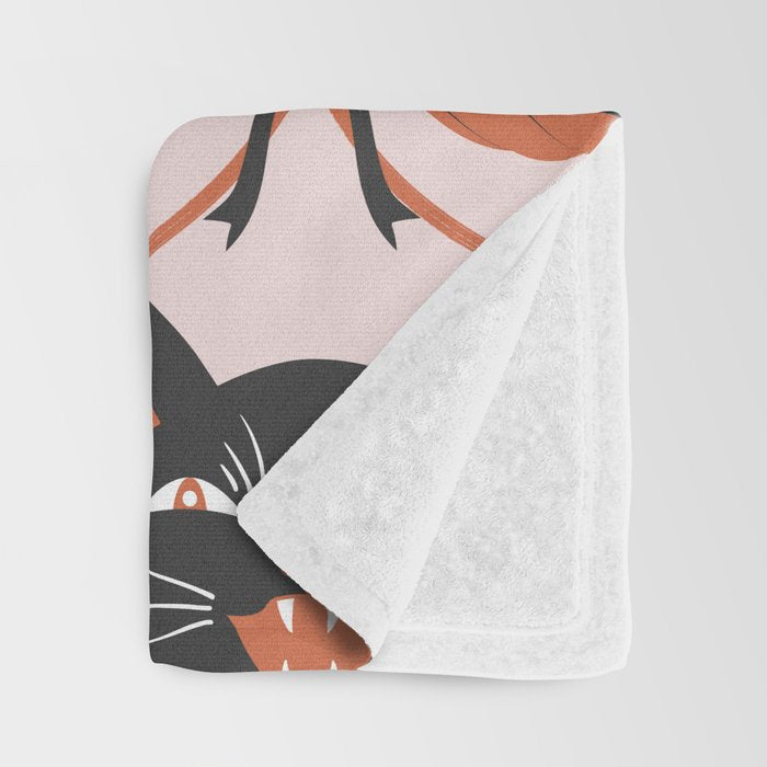 Enchanted Vintage Halloween Throw Blanket Gallery Image 3