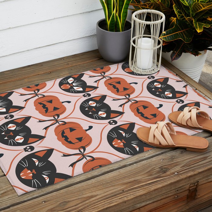 Enchanted Vintage Halloween Outdoor Rug Gallery Image 2