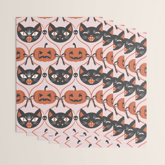 Enchanted Vintage Halloween Wrapping Paper Gallery Image 3
