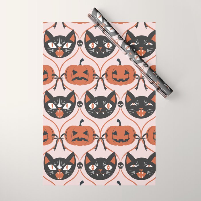 Enchanted Vintage Halloween Wrapping Paper Gallery Image 1