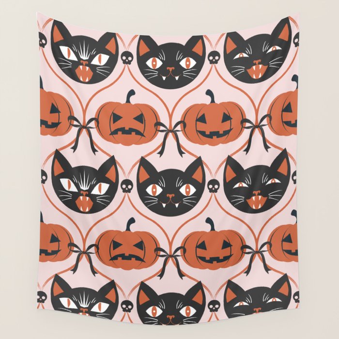 Enchanted Vintage Halloween Wall Tapestry Gallery Image 4