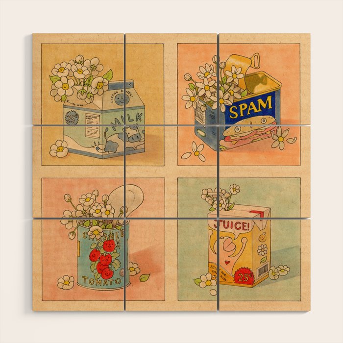 Groceries Wood Wall Art Gallery Image 1