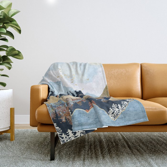 Spring Flight Throw Blanket Gallery Image 1
