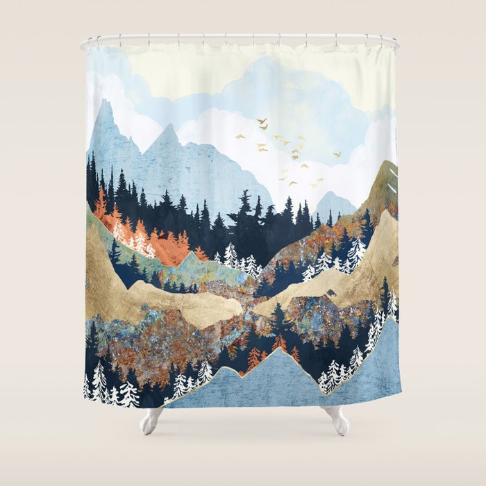 Spring Flight Shower Curtain Gallery Image 1