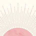 Pink Sunrise Boho Midcentury Coffee Mug Gallery Image 2