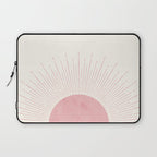 Pink Sunrise Boho Midcentury Laptop Sleeve Gallery Image 1
