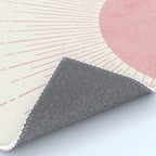 Pink Sunrise Boho Midcentury Rug Gallery Image 4