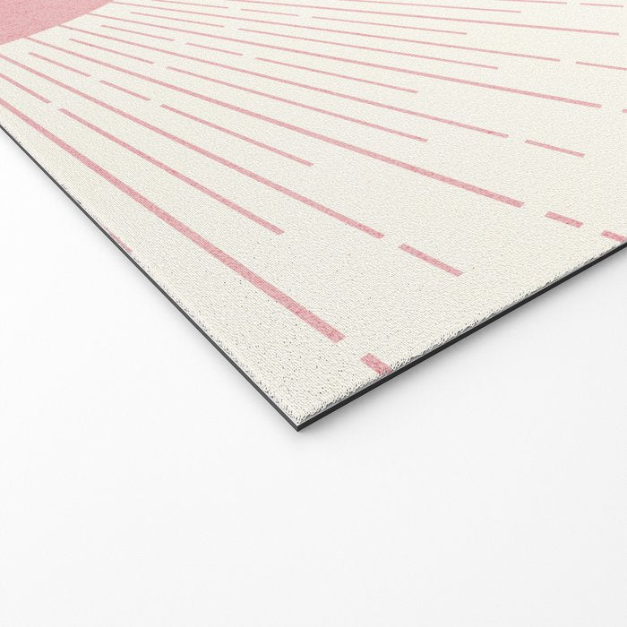 Pink Sunrise Boho Midcentury Welcome Mat Gallery Image 2