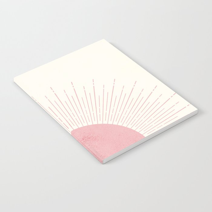 Pink Sunrise Boho Midcentury Notebook Gallery Image 2