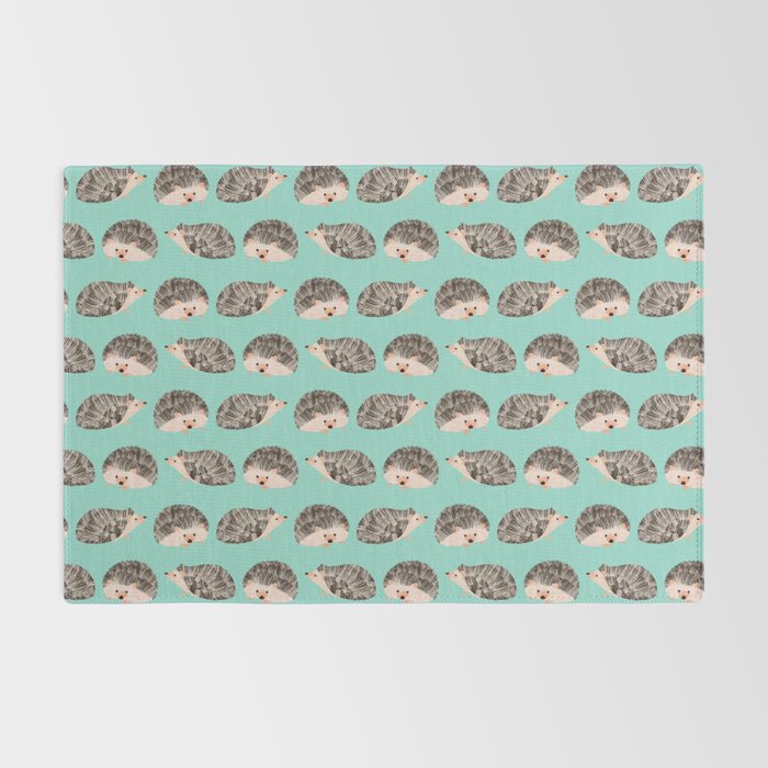 Hedgehog Turquoise Rug Gallery Image 2