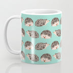 Hedgehog Turquoise Coffee Mug Gallery Image 3