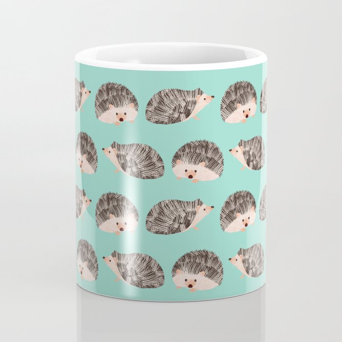 Hedgehog Turquoise Coffee Mug Gallery Image 4