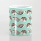 Hedgehog Turquoise Coffee Mug Gallery Image 4