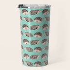 Hedgehog Turquoise Travel Mug Gallery Image 3