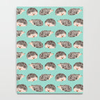 Hedgehog Turquoise Notebook Gallery Image 4