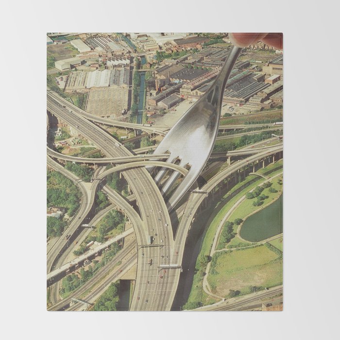 Spaghetti Junction II - Street Food Throw Blanket Gallery Image 2