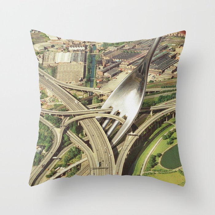 Spaghetti Junction II - Street Food Throw Pillow Gallery Image 6