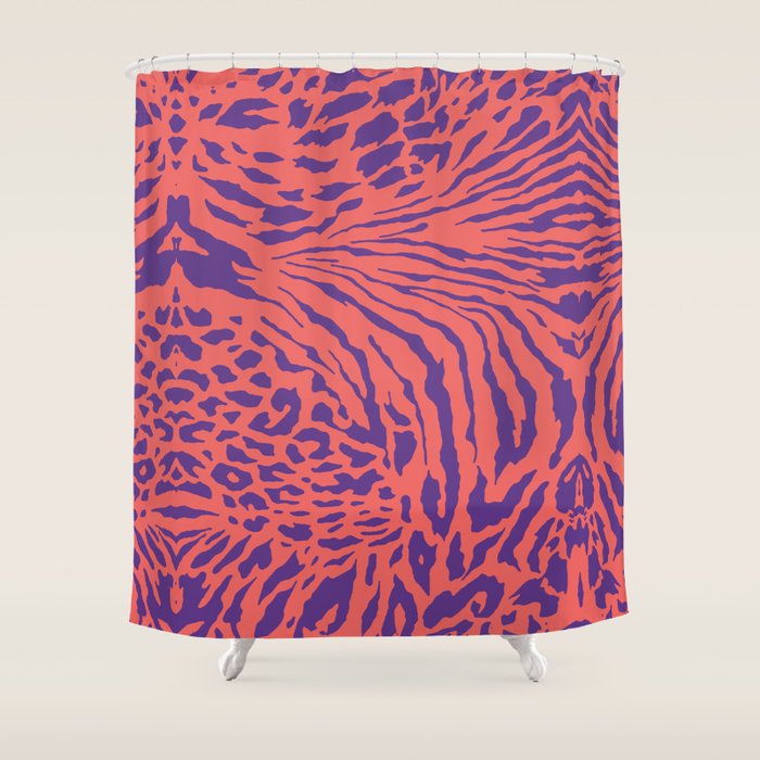 Untamed Blaze Shower Curtain Gallery Image 1
