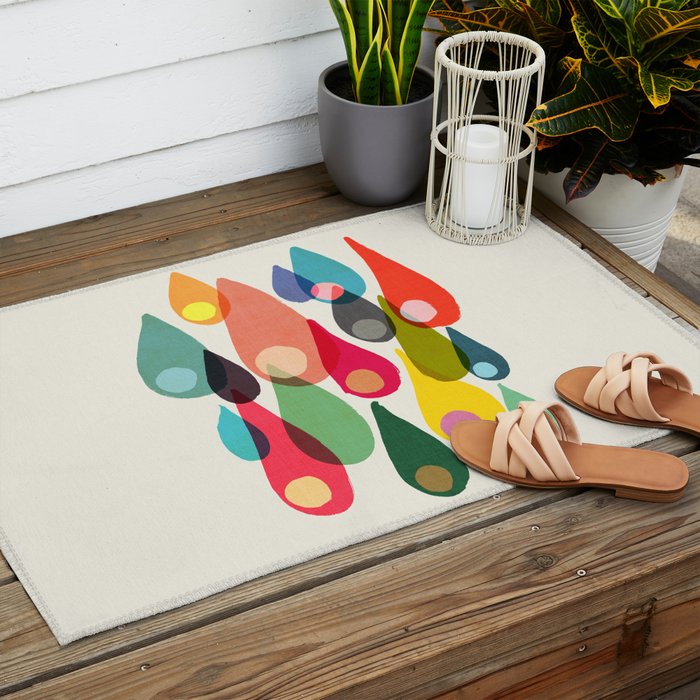 Rainfall Outdoor Rug Gallery Image 2