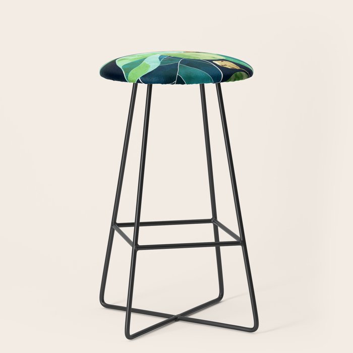 Indigo Plant I Stool Gallery Image 1